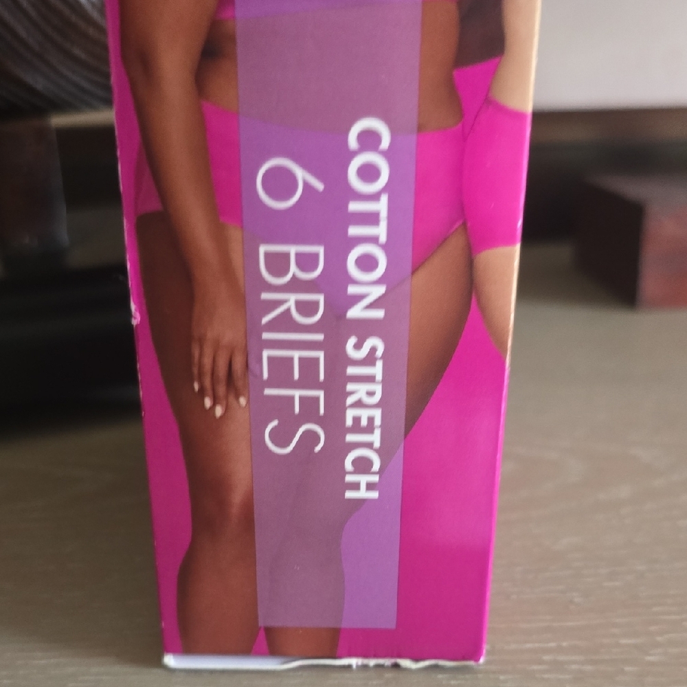 Women's Cotton Stretch Briefs - Pink, White, Blue, Black - Picture 11 of 11